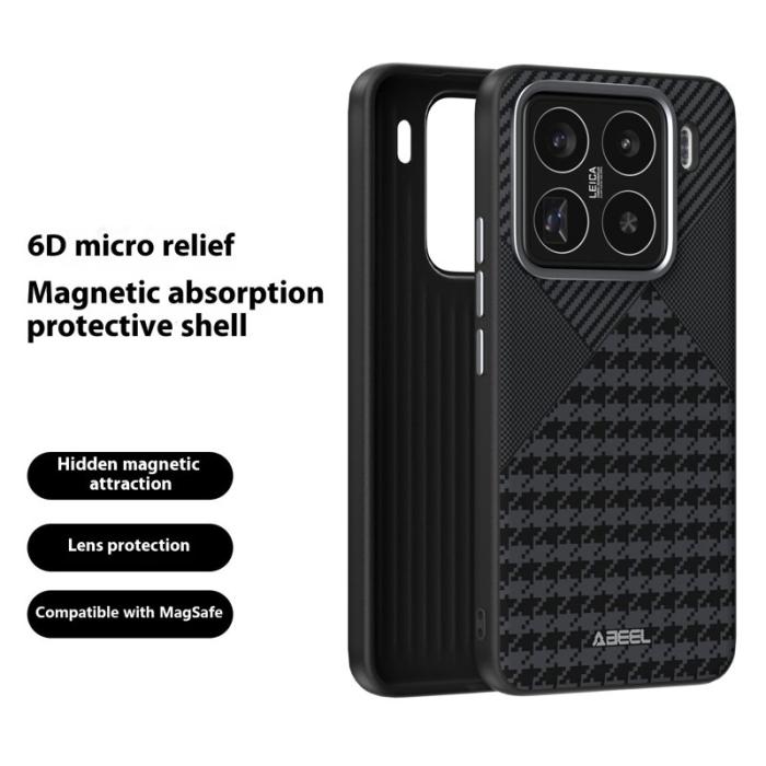 ABEEL - ABEEL Xiaomi 15 Pro Skal MagSafe PC TPU Aluminium Svart