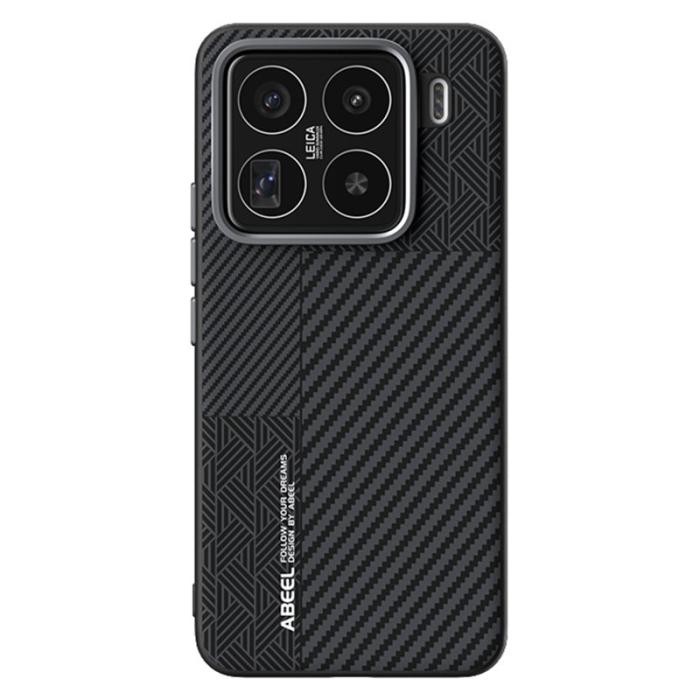 ABEEL - ABEEL Xiaomi 15 Pro Skal PC TPU Aluminium PU Läder - Textur 1