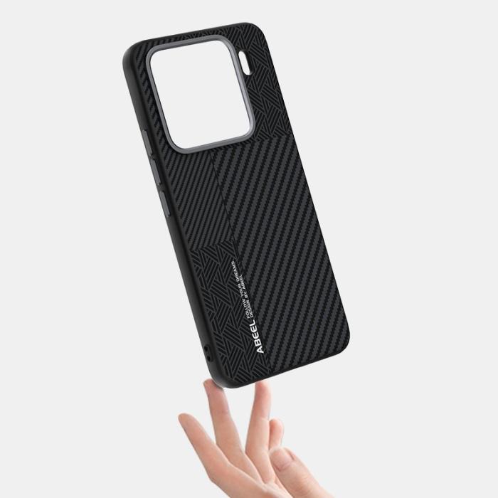 ABEEL - ABEEL Xiaomi 15 Pro Skal PC TPU Aluminium PU Läder - Textur 1