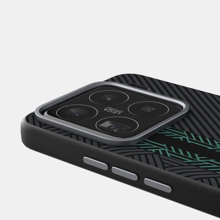 ABEEL - ABEEL Xiaomi 15 Pro Skal PC TPU Aluminium PU Läder - Textur 2