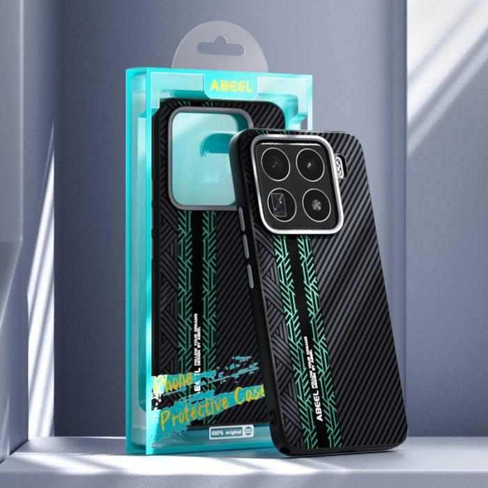 ABEEL - ABEEL Xiaomi 15 Pro Skal PC TPU Aluminium PU Läder - Textur 2