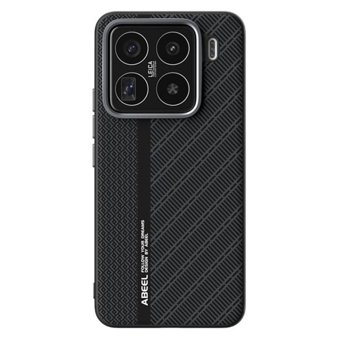 ABEEL - ABEEL Xiaomi 15 Pro Skal PC TPU Aluminium PU Läder - Textur 3