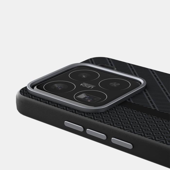 ABEEL - ABEEL Xiaomi 15 Pro Skal PC TPU Aluminium PU Läder - Textur 3