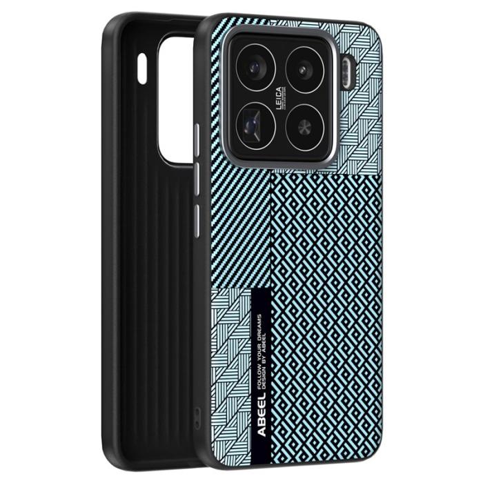 ABEEL - ABEEL Xiaomi 15 Pro Skal PC TPU Aluminium PU Läder - Textur 4