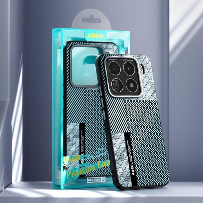 ABEEL - ABEEL Xiaomi 15 Pro Skal PC TPU Aluminium PU Läder - Textur 4