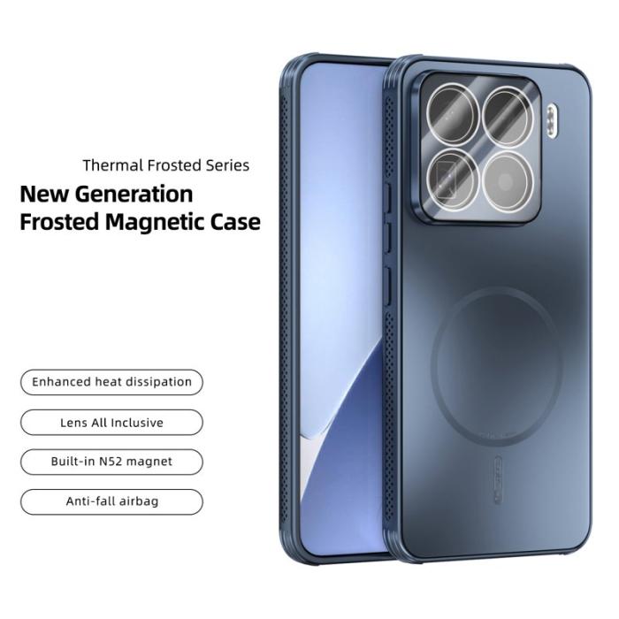 ABEEL - ABEEL Xiaomi 15 Pro Skal TPU PC Kyl Matte Telefonfodral Blå