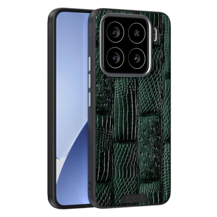 ABEEL - ABEEL Xiaomi 15 Skal MagSafe Kompatibel Beast Textur Grön