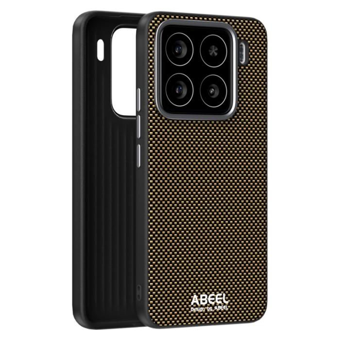 ABEEL - ABEEL Xiaomi 15 Skal MagSafe Kompatibel PC TPU Läder Guld