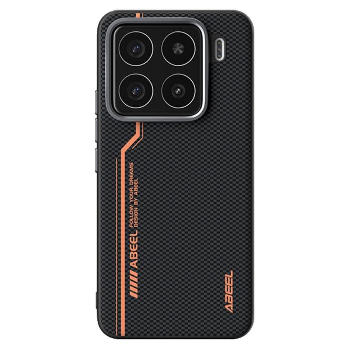 ABEEL - ABEEL Xiaomi 15 Skal MagSafe Kompatibel PC TPU Läder Svart