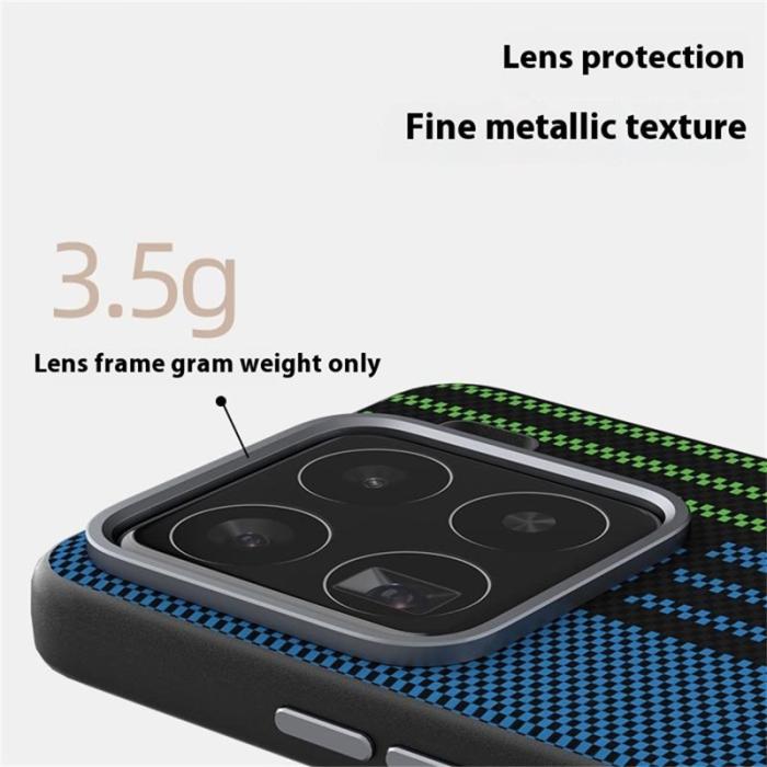 ABEEL - ABEEL Xiaomi 15 Skal MagSafe Kompatibel PC TPU Läder Svart