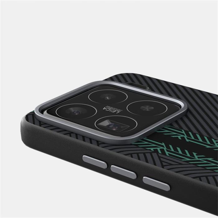 ABEEL - ABEEL Xiaomi 15 Skal PC TPU Aluminium PU Läder MagSafe - Textur 2