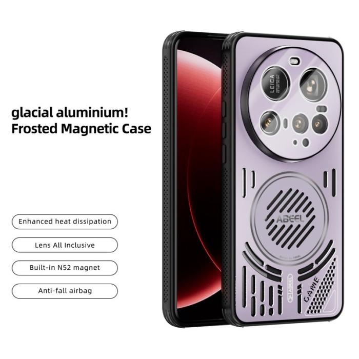 ABEEL - ABEEL Xiaomi 15 Ultra Skal Aluminium + PC + TPU - Rosa Lila