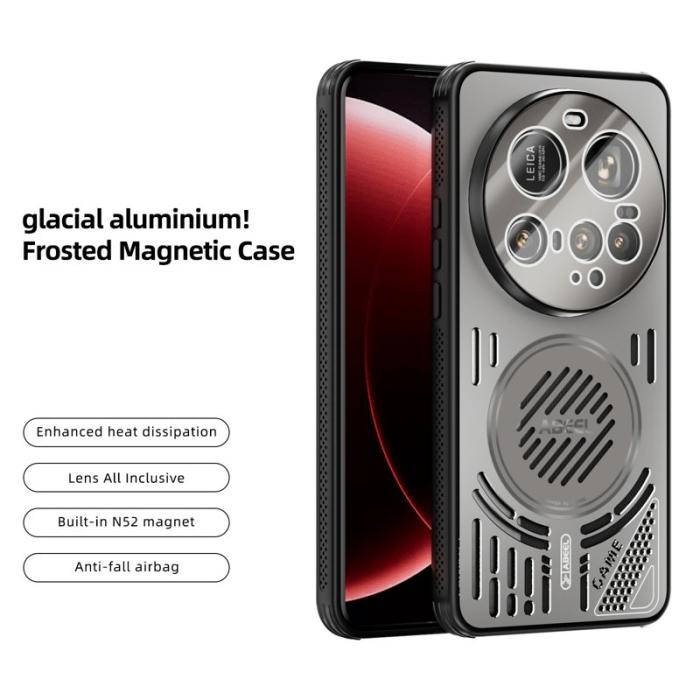 ABEEL - ABEEL Xiaomi 15 Ultra Skal Aluminium + PC + TPU - Titan Grå