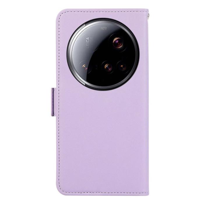 ABEEL - ABEEL Xiaomi 15 Ultra Skal Läder Fodral med RFID Blockering Lila