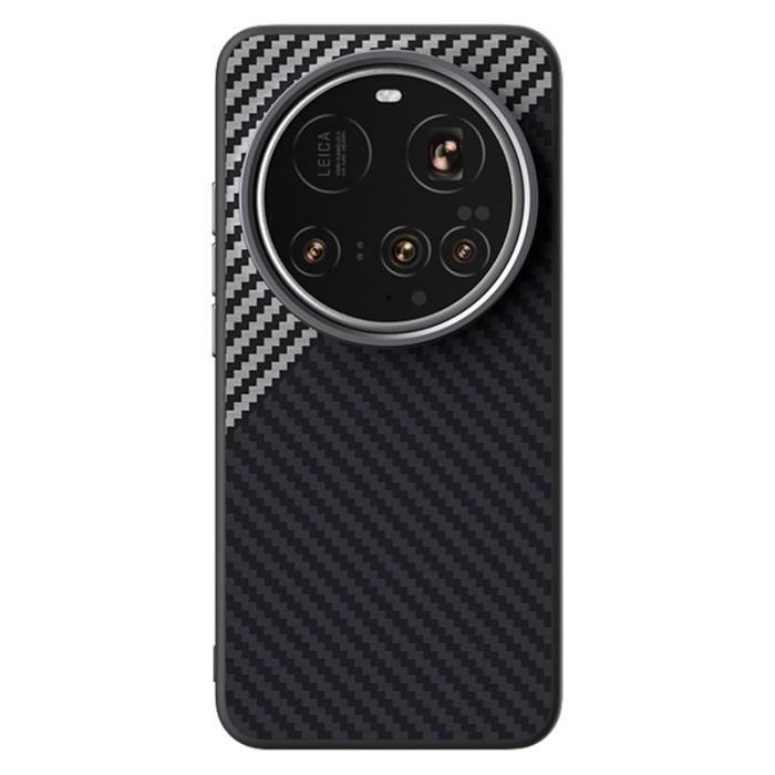 ABEEL - ABEEL Xiaomi 15 Ultra Skal MagSafe Kolfiber Svart/Silver