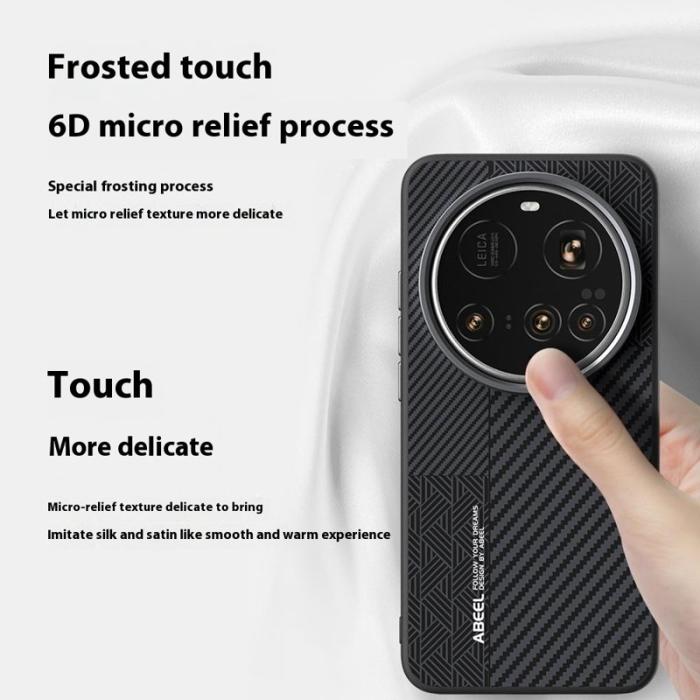 ABEEL - ABEEL Xiaomi 15 Ultra Skal PC TPU Aluminium PU Läder - Textur 2