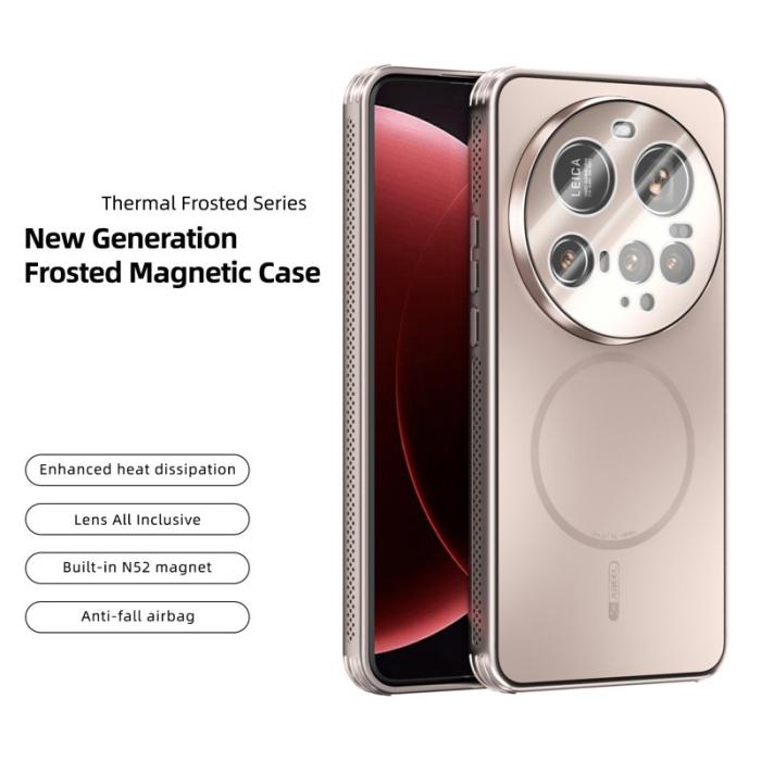 ABEEL - ABEEL Xiaomi 15 Ultra Skal TPU PC Kylning Matt Guld