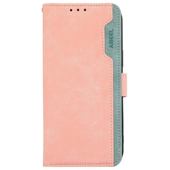 ABEEL - ABEEL Xiaomi 15T Fodral i Spaltad Läder RFID Skydd - Rosa