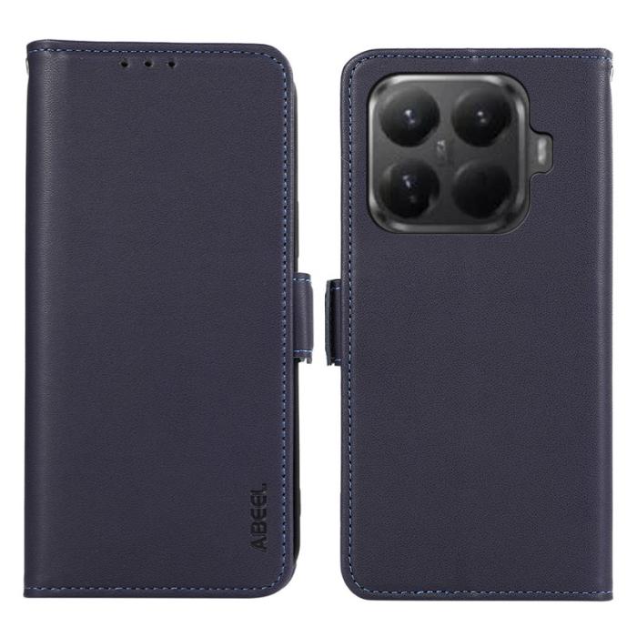 ABEEL - ABEEL Xiaomi 15T Pro Skal Läder med RFID Blockering - Blå