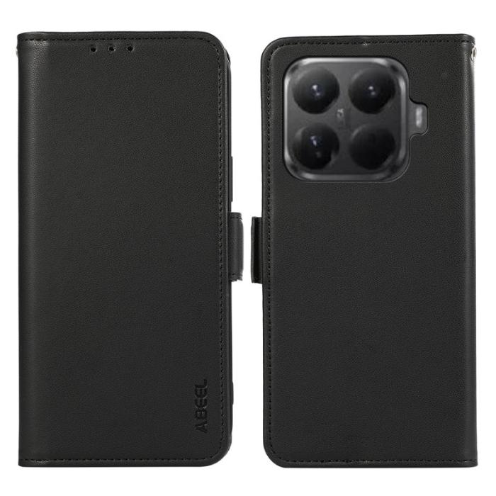 ABEEL - ABEEL Xiaomi 15T Pro Skal Läderfodral med RFID Skydd - Svart
