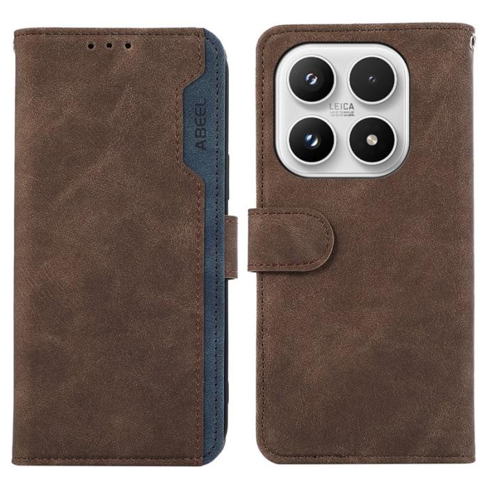 ABEEL - ABEEL Xiaomi 17 Fodral Splicing Läder RFID Blockering - Brun