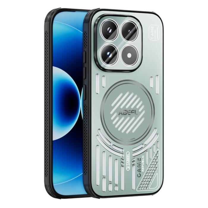 ABEEL - ABEEL Xiaomi 17 Magnetisk Kylskal MagSafe TPU + PC Aluminium - Ljusgrön