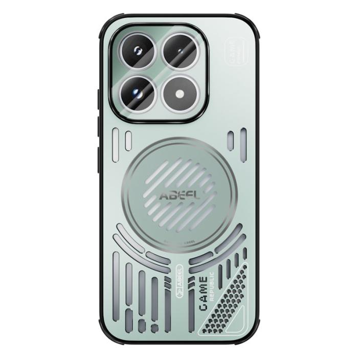 ABEEL - ABEEL Xiaomi 17 Magnetisk Kylskal MagSafe TPU + PC Aluminium - Ljusgrön