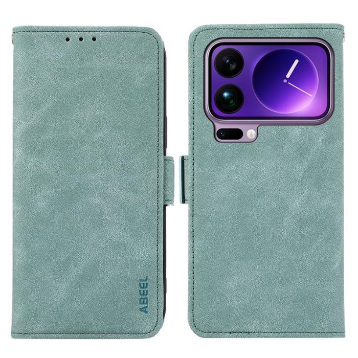 ABEEL - ABEEL Xiaomi 17 Pro Max Fodral PU Läder Folio Ställ Baby Blue