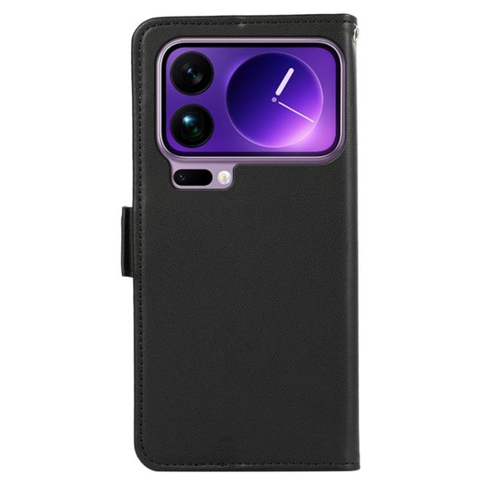 ABEEL - ABEEL Xiaomi 17 Pro Max Skal Läderfodral med RFID - Svart