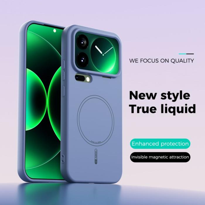 ABEEL - ABEEL Xiaomi 17 Pro Max Skal MagSafe Liquid Silicone Sky Blue