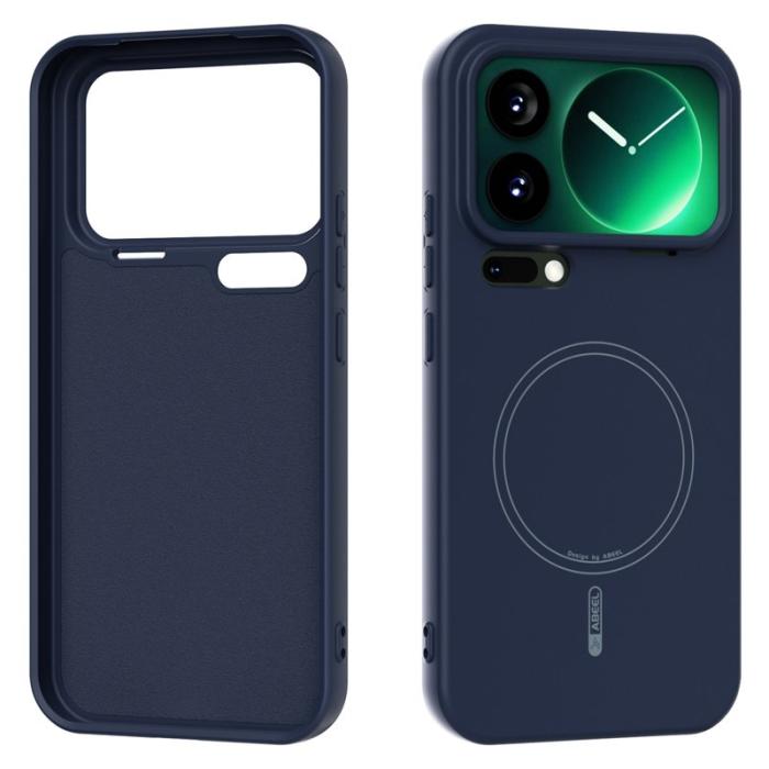 ABEEL - ABEEL Xiaomi 17 Pro Max Skal MagSafe Mjuk Silikon Mörkblå