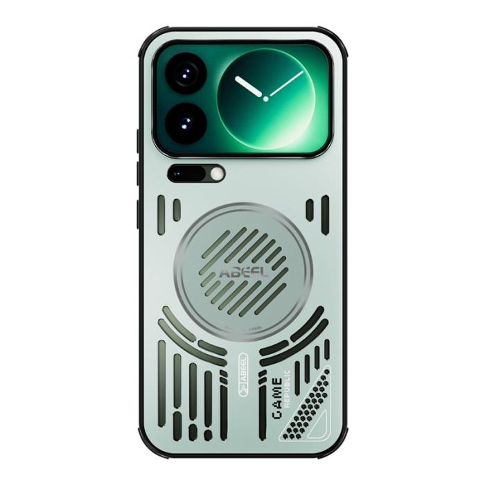 ABEEL - ABEEL Xiaomi 17 Pro Max Skal MagSafe TPU PC Aluminium Ljusgrön