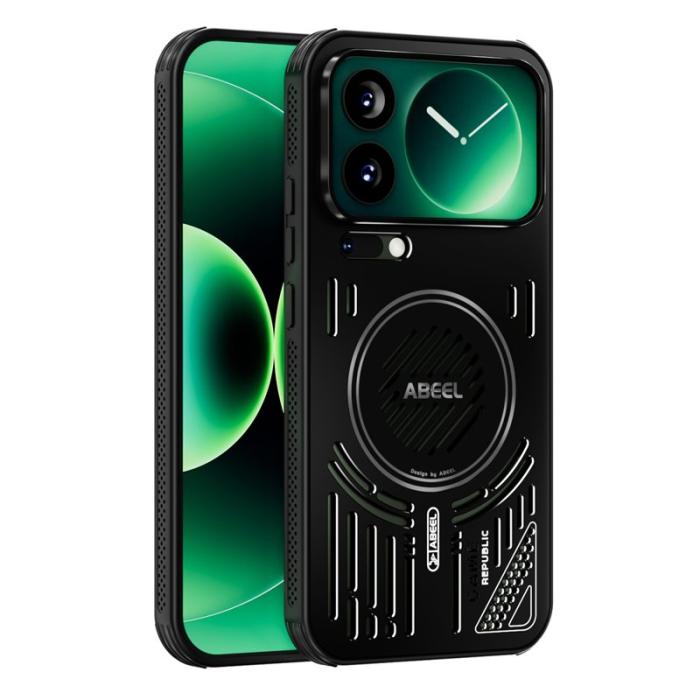 ABEEL - ABEEL Xiaomi 17 Pro Max Skal MagSafe TPU PC Aluminium Svart