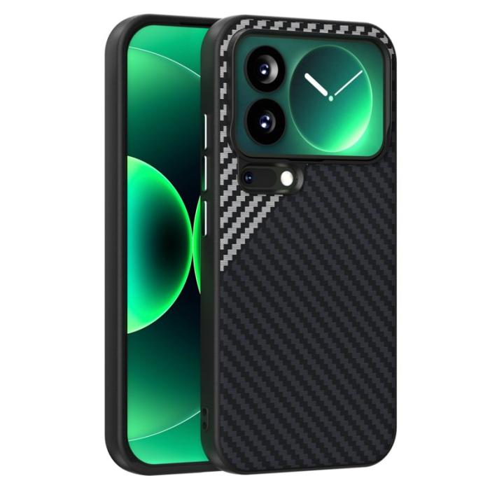 ABEEL - ABEEL Xiaomi 17 Pro Skal MagSafe Kolfiber Svart/Silver