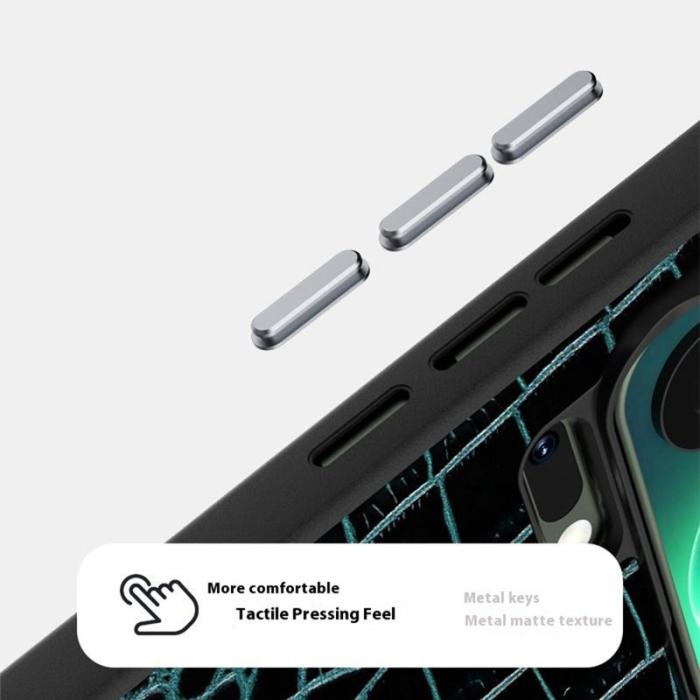 ABEEL - ABEEL Xiaomi 17 Pro Skal MagSafe Kompatibel Krokodilgrön