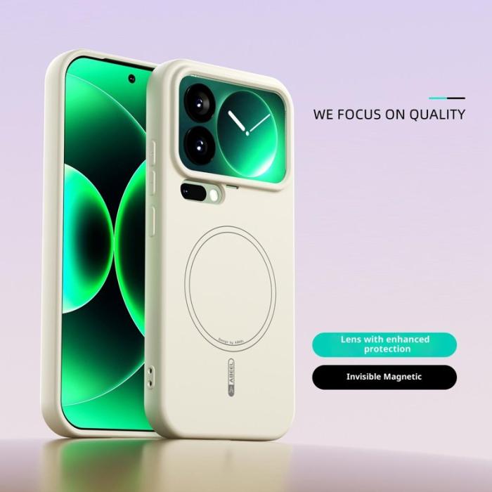 ABEEL - ABEEL Xiaomi 17 Pro Skal MagSafe Kompatibel Liquid Silicone Beige