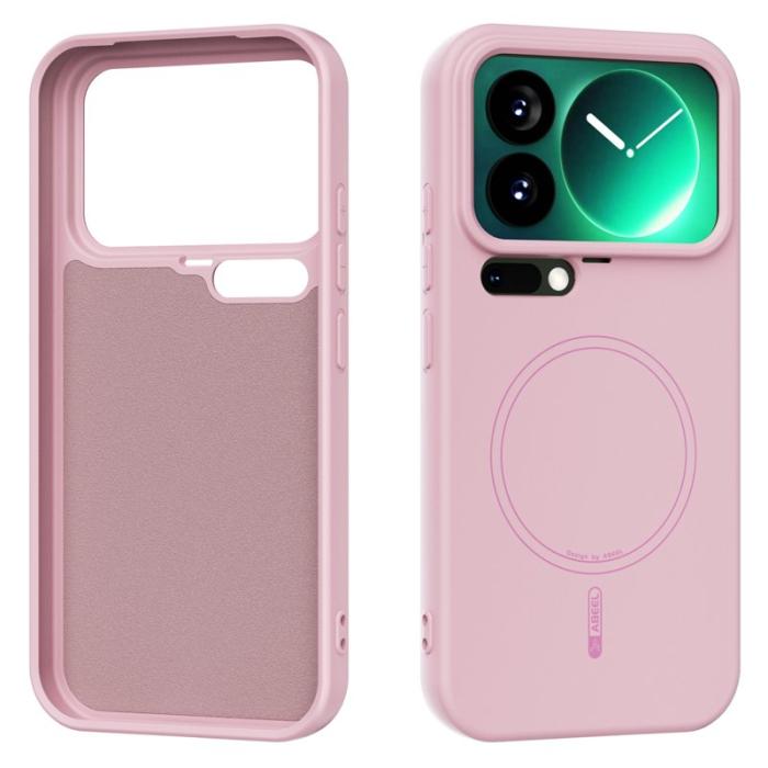 ABEEL - ABEEL Xiaomi 17 Pro Skal MagSafe Liquid Silicone - Rosa