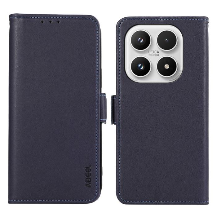 ABEEL - ABEEL Xiaomi 17 Skal Läder Fodral med RFID Blockering - Blå