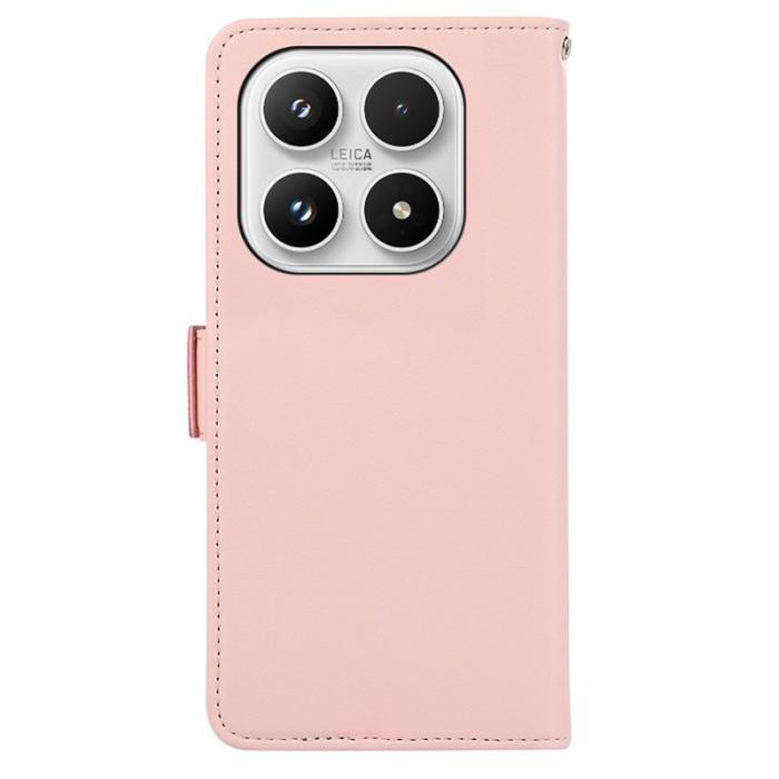 ABEEL - ABEEL Xiaomi 17 Skal Läder Fodral med RFID Skydd - Rosa