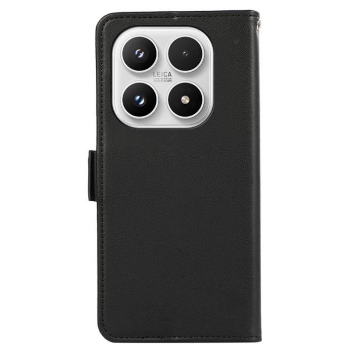 ABEEL - ABEEL Xiaomi 17 Skal Läder Fodral med RFID Skydd - Svart