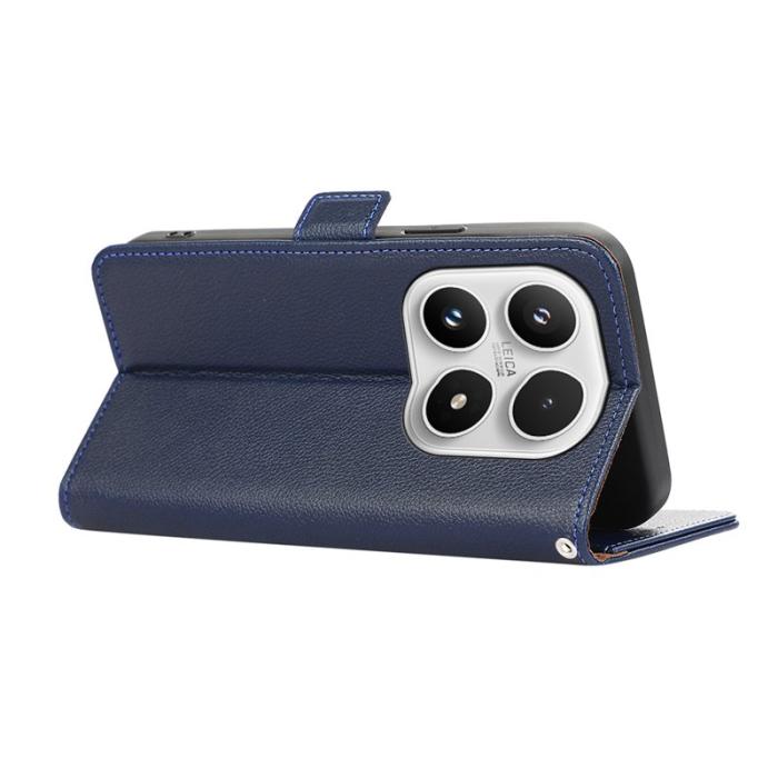 ABEEL - ABEEL Xiaomi 17 Skal Litchi Textur Läder RFID Blocker - Blå