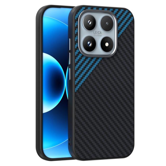 ABEEL - ABEEL Xiaomi 17 Skal MagSafe Kompatibel Kolfiber Svart/Blå