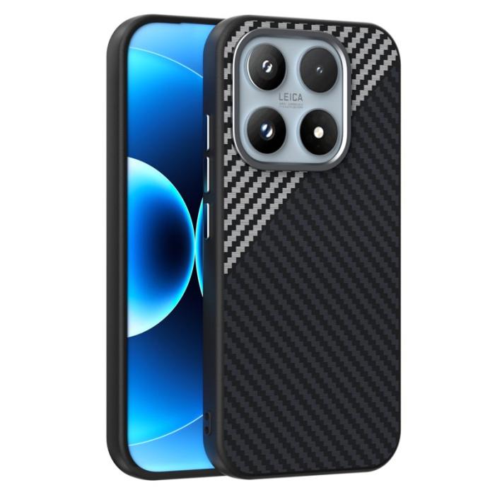 ABEEL - ABEEL Xiaomi 17 Mobilskal MagSafe Kompatibel Kolfiber Svart/Silver