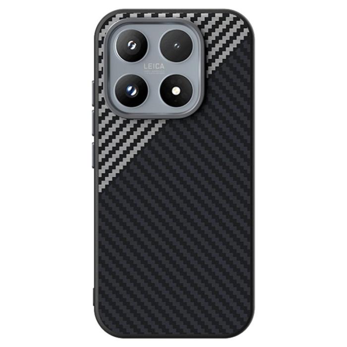 ABEEL - ABEEL Xiaomi 17 Mobilskal MagSafe Kompatibel Kolfiber Svart/Silver