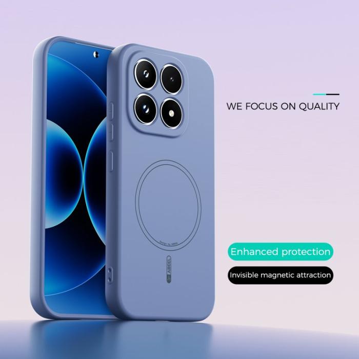ABEEL - ABEEL Xiaomi 17 Skal MagSafe Kompatibel Silikon - Ljusblå