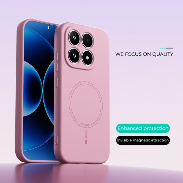 ABEEL - ABEEL Xiaomi 17 Skal MagSafe Kompatibel Silikon - Rosa