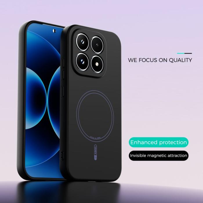 ABEEL - ABEEL Xiaomi 17 Skal MagSafe Kompatibel Svart Liquid Silicone