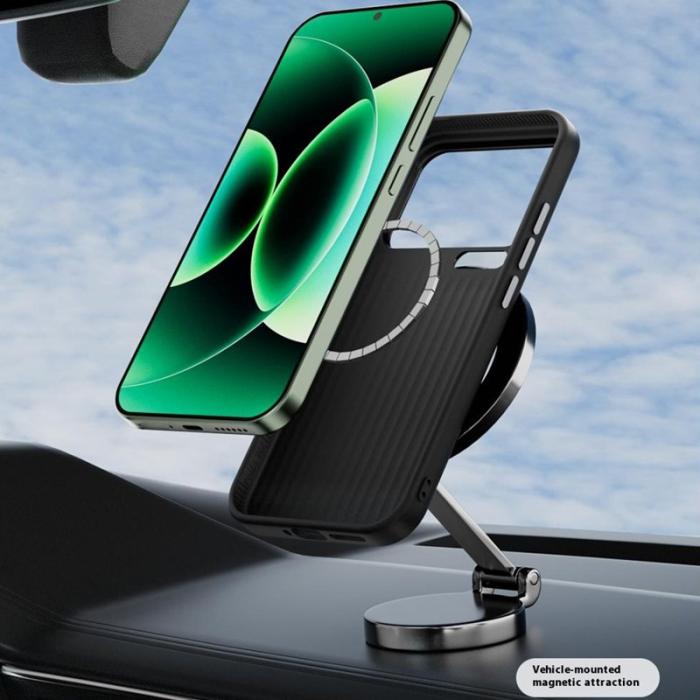 ABEEL - ABEEL Xiaomi 17 Skal PC TPU Aluminium PU Läder MagSafe - Textur 2