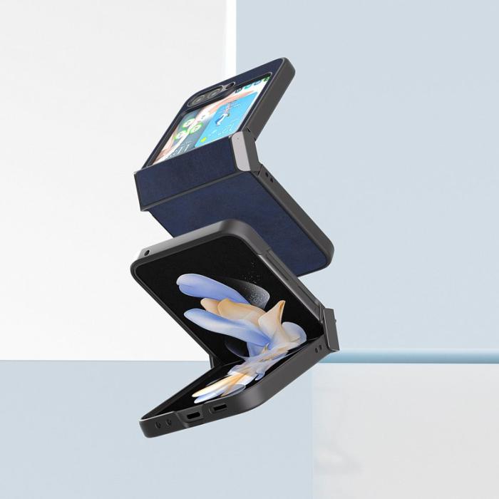 ABEEL - ABEEL Z Flip7 FE 5G Fodral Anti-scratch PU+PC Blå