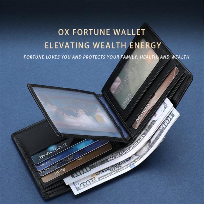 BULLCAPTAIN - BULLCAPTAIN Bifold Plånbok i Läder för Män - Svart